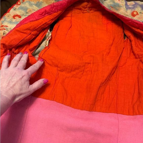 Rare Vintage 1920’s Child’s Kimono and Wooden Sandals - Picture 5 of 14